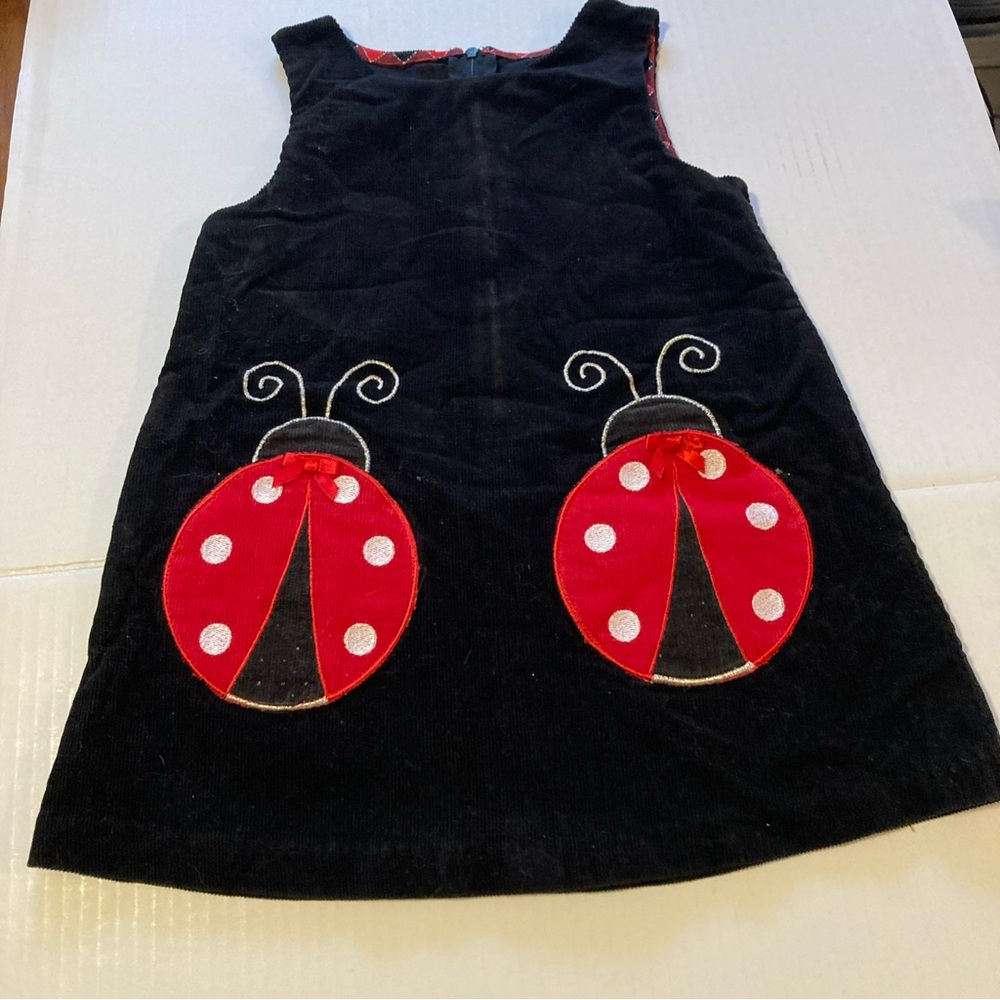 Bonnie Baby Black and Red Ladybug Dress